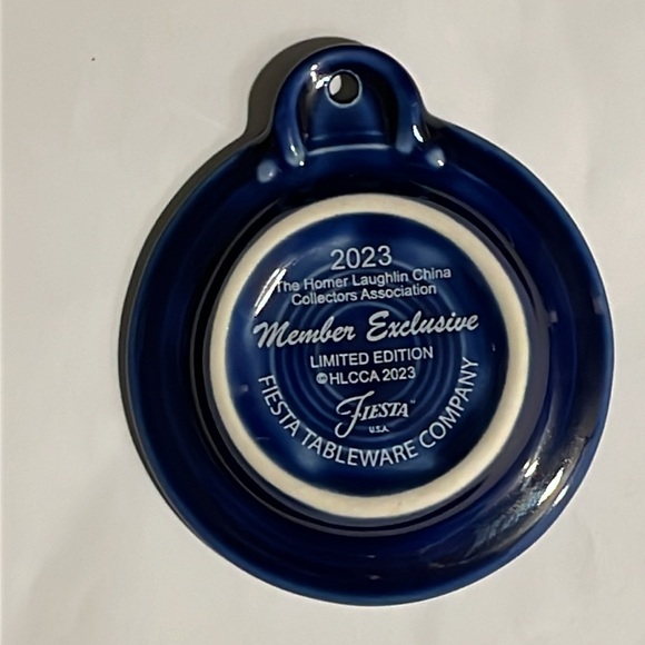 HLCCA Fiestaware 2023 Membership Ornament Twilight - Picture 5 of 5